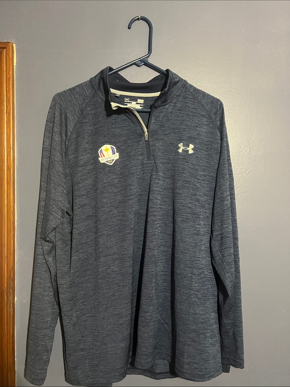 Under Armour Men's Charcoal Gray 1/4-Zip Performance Jacket